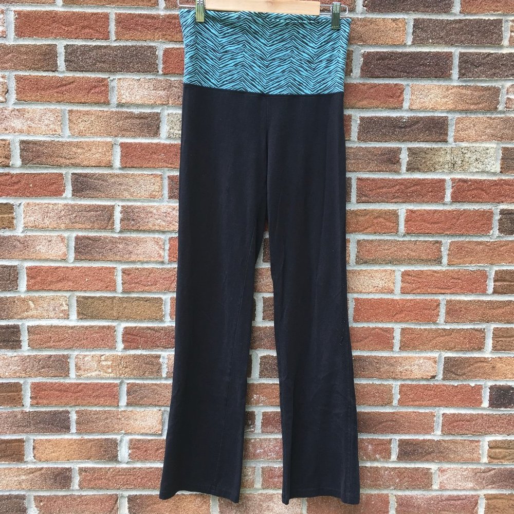 SO Zebra Black Bootcut Yoga Pants